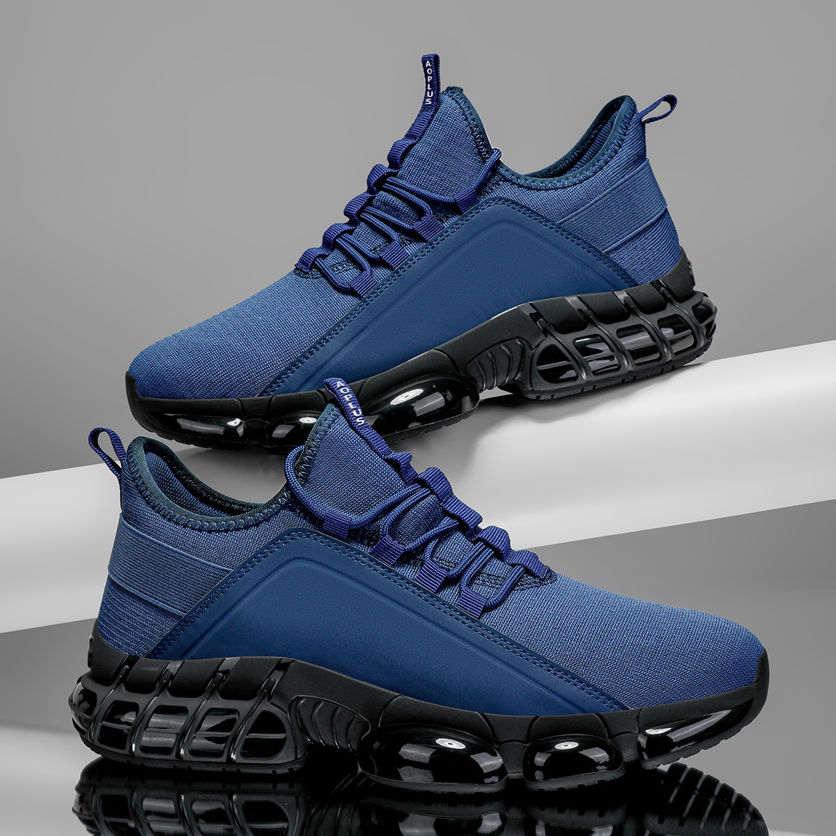 [Sportbačiai] Naujos rudens vyriškos sportinės avalynės, pasižymintių lengvu dizainu, smūgius sugeriančiomis savybėmis, minkštu padu ir galimi didesnių dydžių bėgimui