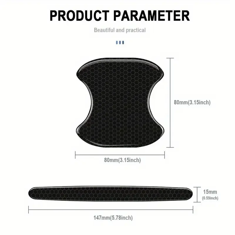 Car Door Handle Protector: Universal, Clear, Anti-Scratch Car Door Handle Protector: Universal, Clear, Anti-Scratch
