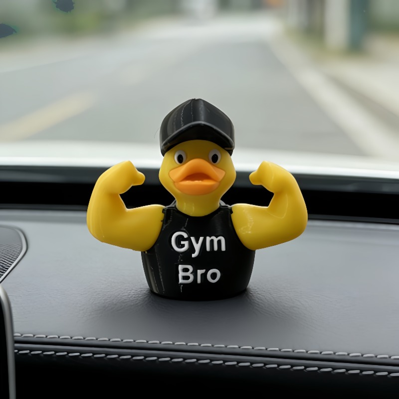   duck resin craft ornament car ornament car dashboard ornament fitness decor office decor desktop decor collectors item for fitness enthusiasts