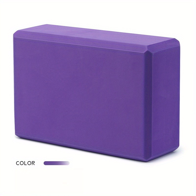 TEMU Yoga Block, Solid Color Exercise Block For Splits, Dance, Leg Press, And Yoga Practice