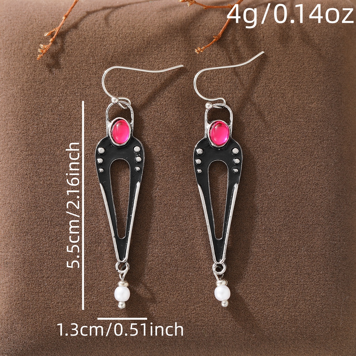 Women's Vintage Minimalist Geometric Long Hollow Contour Earrings