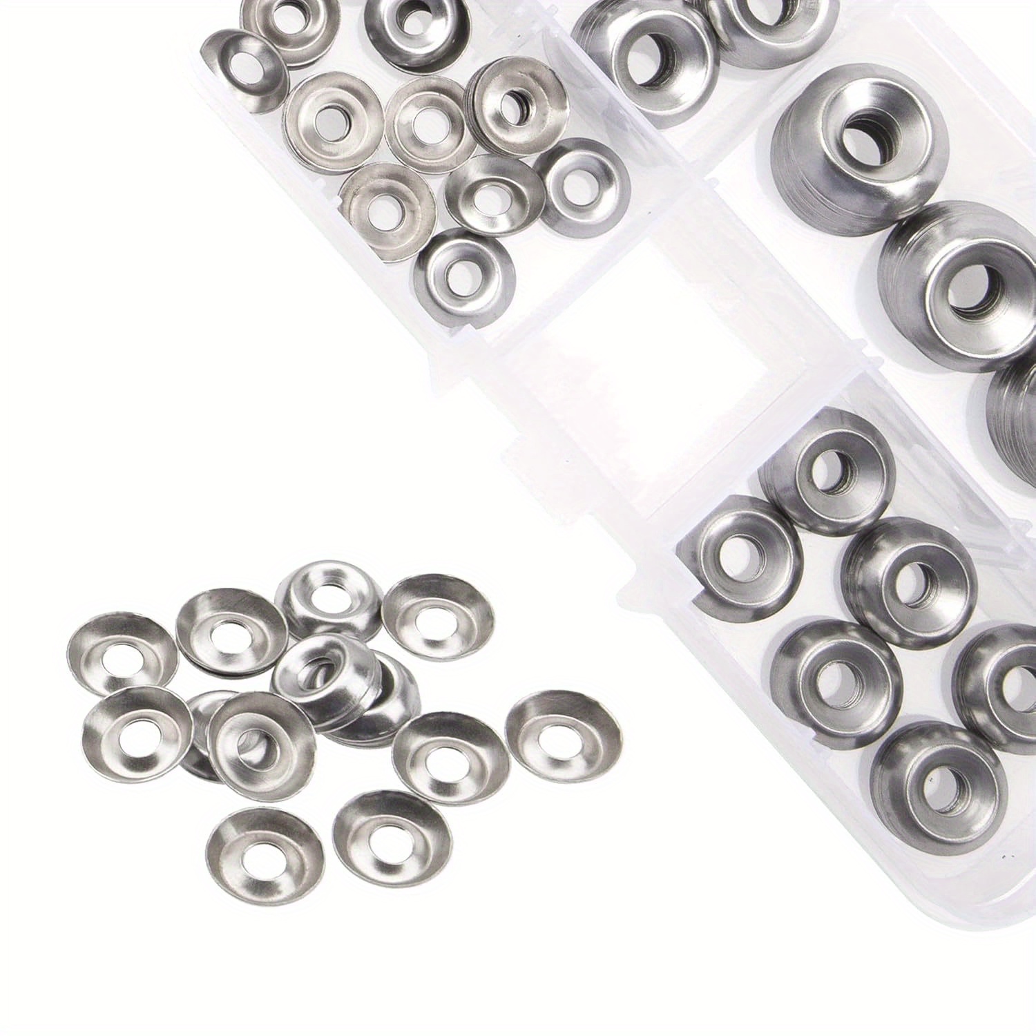 160pcs 304 stainless steel finishing cup countersunk washers - Temu Czech  Republic