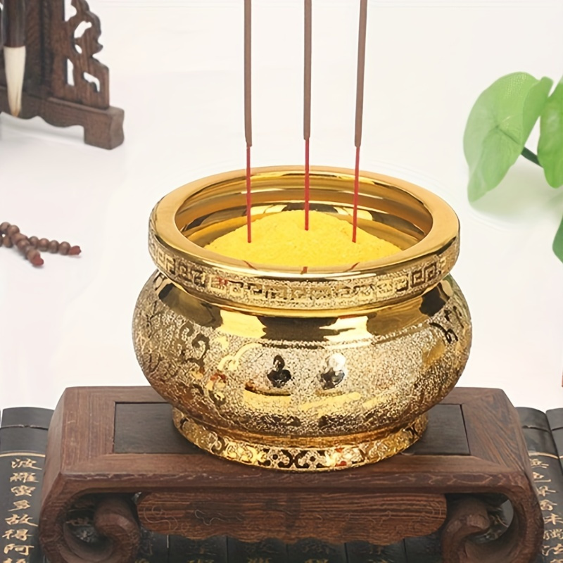 

Elegant Brass - Ideal For Sandalwood & Threaded Incense, Decor Accessory, Holder