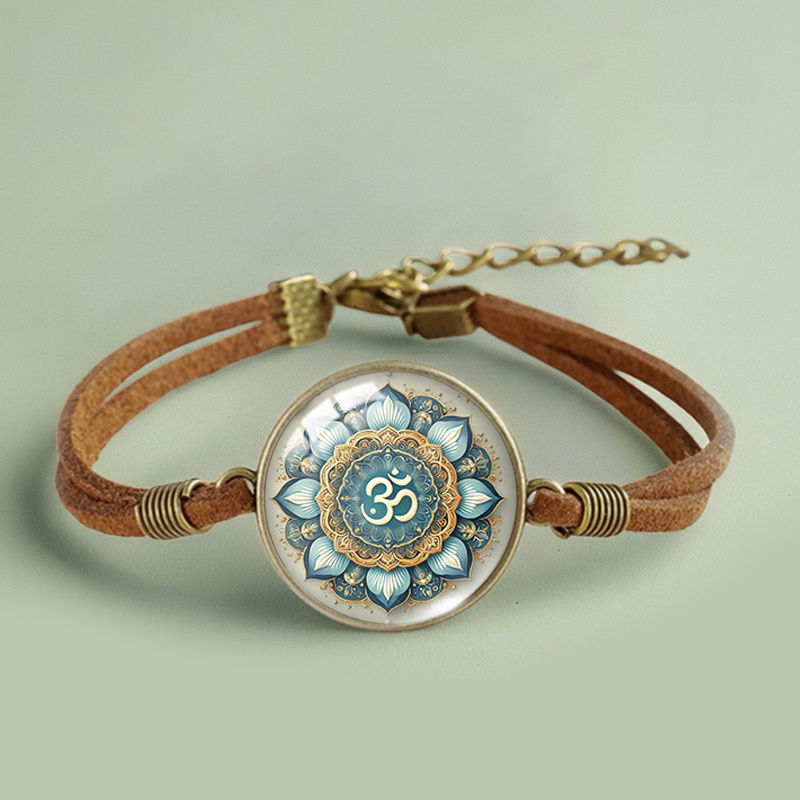 Mandala Bracelets Handmade Glass Bracelets for Men