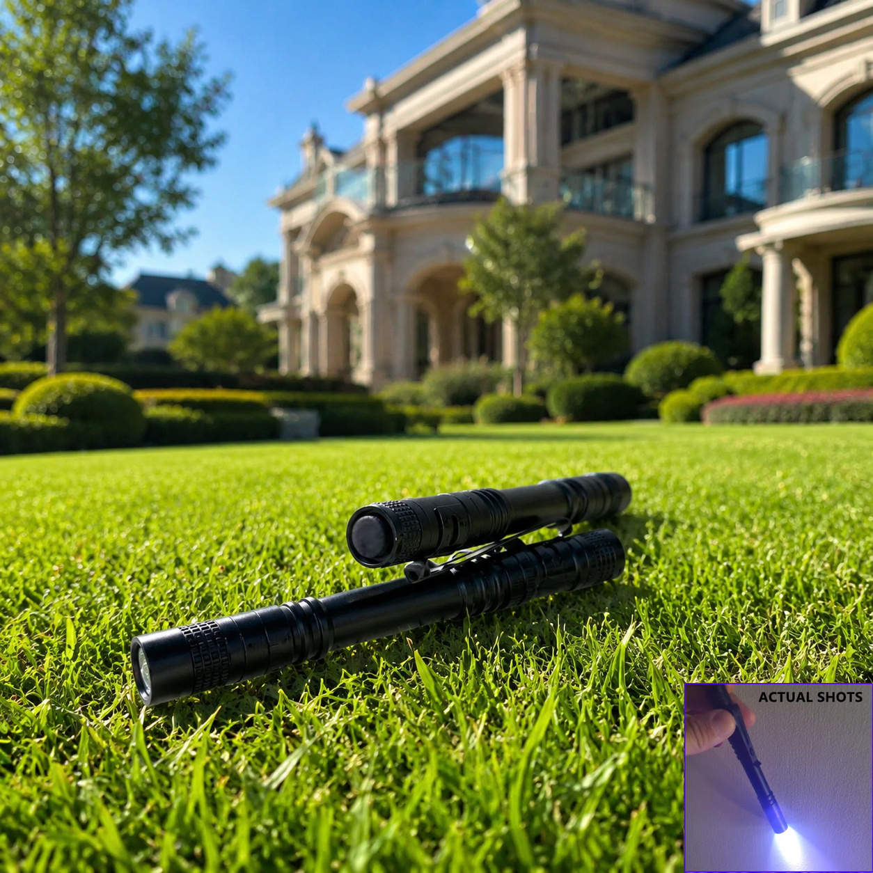 TEMU 2 pz Torce UV in di Alluminio con Design a Clip, Adatte per Macchie negli Hotel, Catturare Scorpioni , Identificare Invisibile, ecc. (Batterie