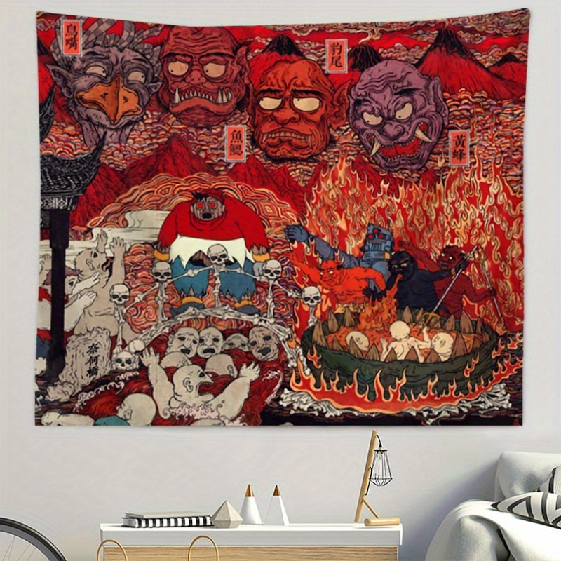 wall tapestry cartoon tapestry psychedelic tapestry Temu