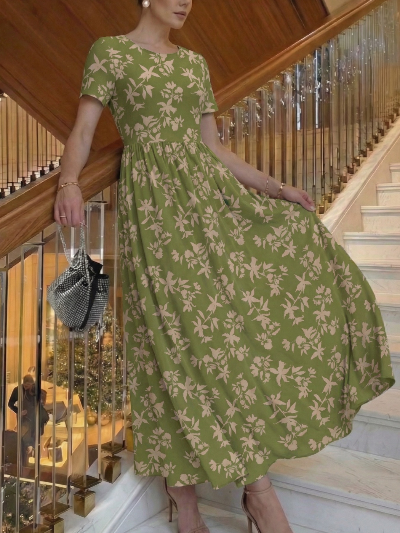 embroidered women dress sold on Temu United States