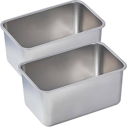2pcs 8 8 6 2inch extra deep loaf pan stainless steel bread meatloaf dishwasher safe