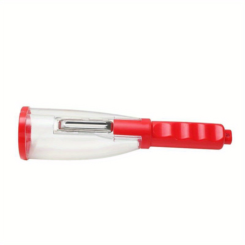 1/2pcs Multifunctional Storage Peeler With Container - Plastic Vegetable And Fruit Peeler, Food Contact Safe, Kitchen Peeling Tool With Storage Case
