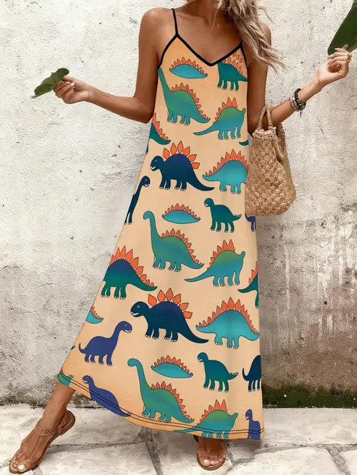 Adorable Dress for Women Featuring a * Dinosaur Design * Casual * Or Vacations Adorable Dress for Women Featuring a * Dinosaur Design * Casual * Or Vacations