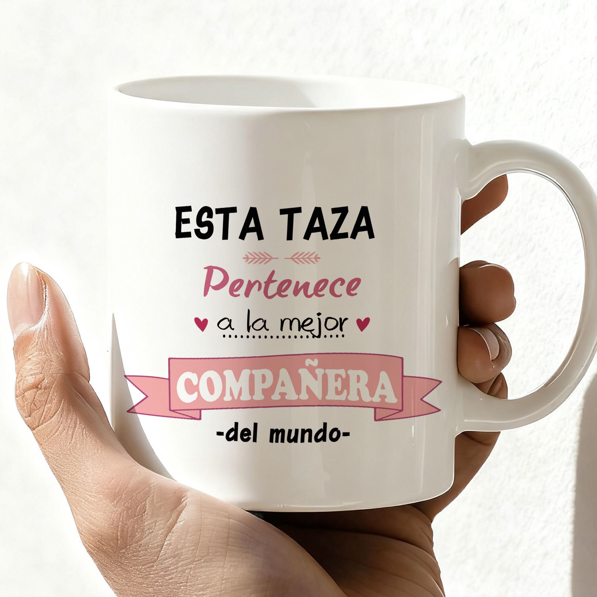 TEMU Taza de cerámica blanca de 11 oz con impresión de cara, 1 , taza para , regalo de agradecimiento para de trabajo para ella, regalo de para