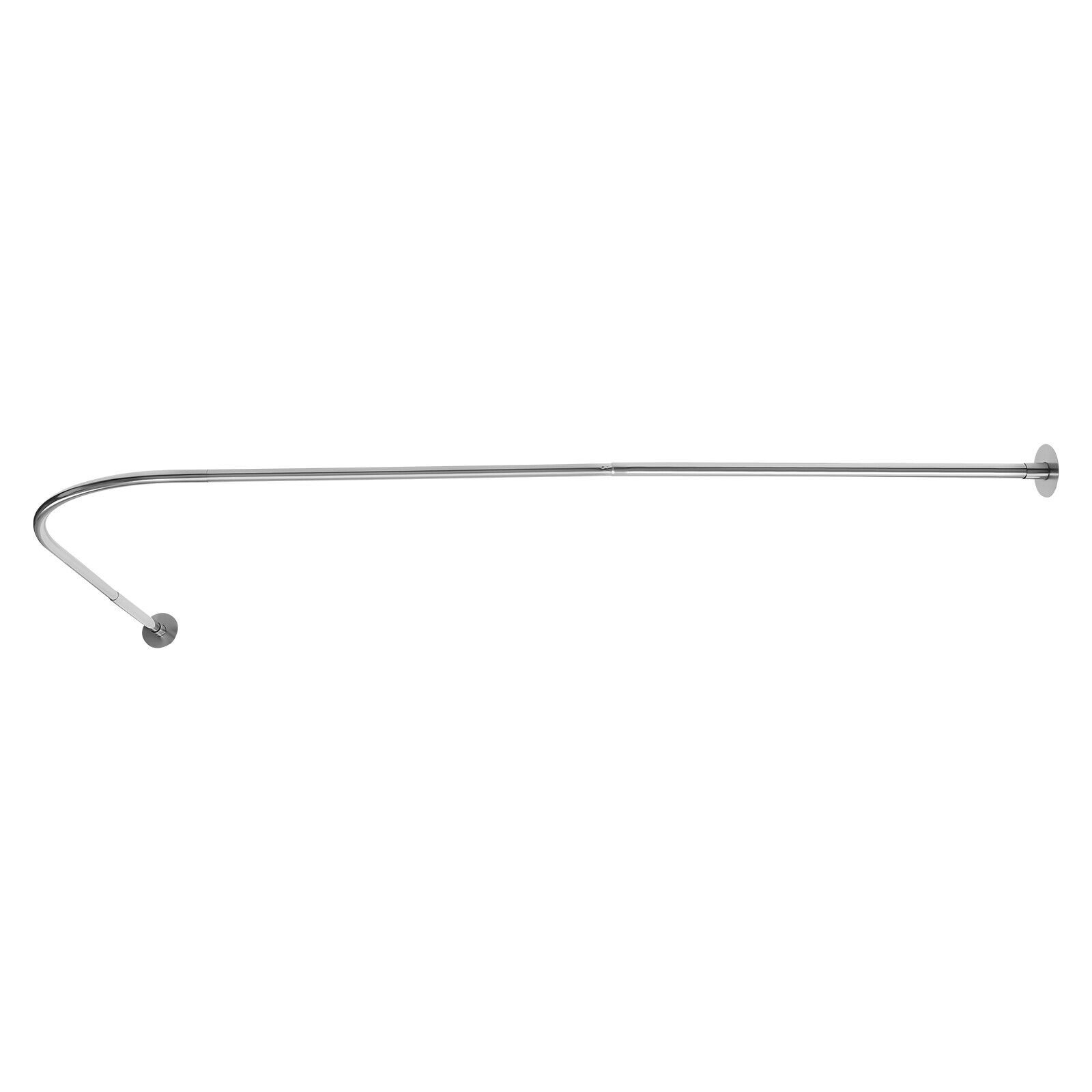 Shower Curtain Rod Complete Set Adjustable L-shaped Shower Curtain Angle Rod
