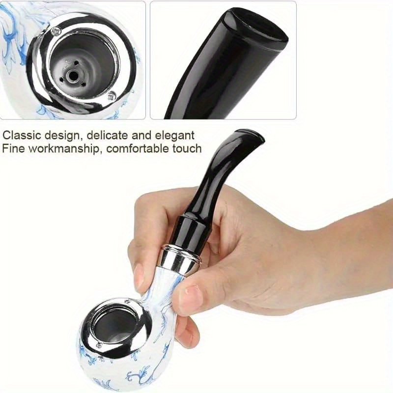 Smoking Accessories Portable Magnetic Metal Spoon Smoking Pipe - Silver With Gift Box, Novelty Item Smoking Pipe Accessories - Foto 8