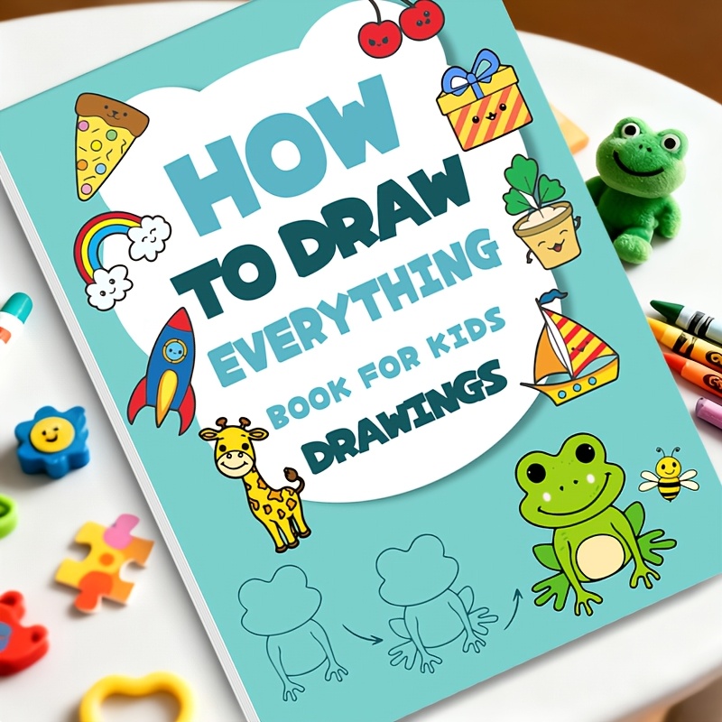 200 step by step drawing book a guide for drawing enthusiasts to draw anything drawing guide birthday christmas easter gifts creative learning durable paper  