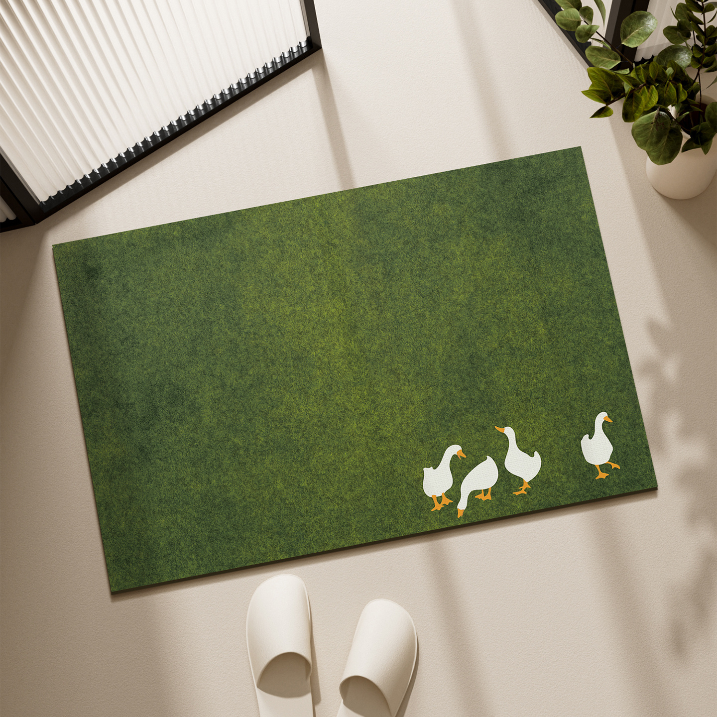 TEMU 1pc, Grass Lamb, Bathroom Non-slip Floor Mat, Rubber Cushion, Toilet, Kitchen Universal Foot Cushion, Toilet Door Mat, Sink Foot Mat, Toilet