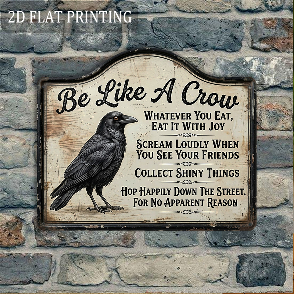 TEMU 2D Plat - 【2D Plat】 1pc, 2D Plat, (9.8'X12'), Panneau Décoratif Métallique Vintage , pour Décoration d'Halloween, Décoration de Bureau,