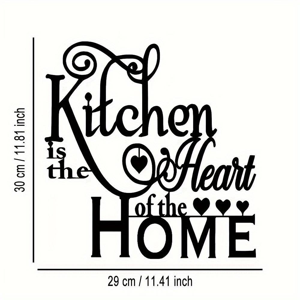 2d flat 1  is   of the home metal wall art sign with elegant cursive script decorative hearts durable kitchen decoration for homes cafes shops bars and more bar decor sign elegant script design sophisticated decor kitchen wall decor   room decor Product details 1