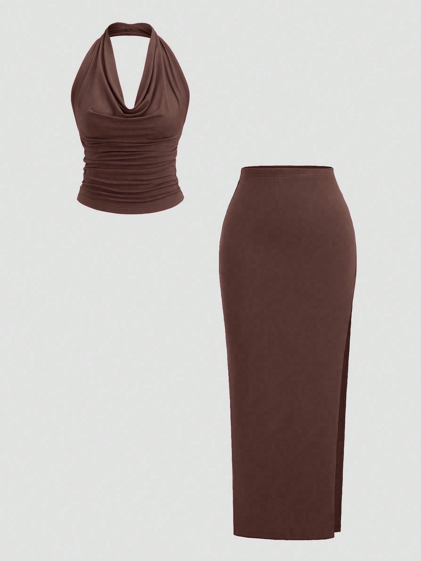 GarRela Women's Summer Ruched Bodycon Dress - Sleeveless Tank Midi, Crew Neck, Slim Fit