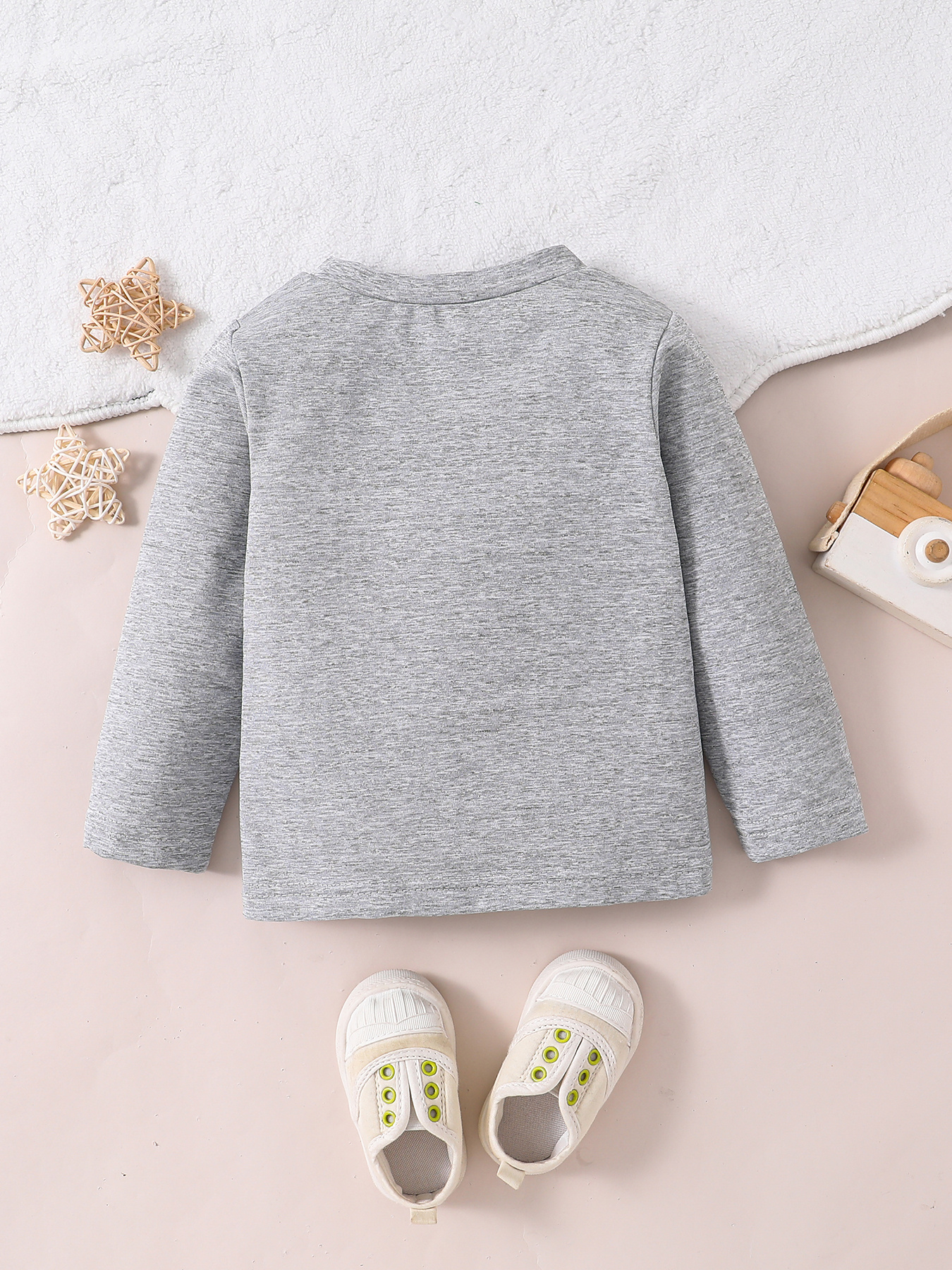 2025   tendência estampa planetária outono/inverno moda casual confortável camiseta de algodão       redonda para meninos ao ar livre