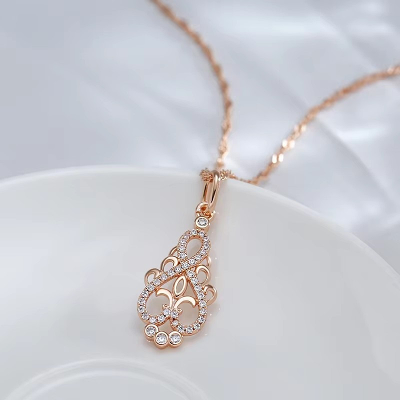 TEMU 1pc Of Hollow Flower Necklaces, Flower Pendants, Wedding, Bohemian Jewelry, Valentine's Day Gifts