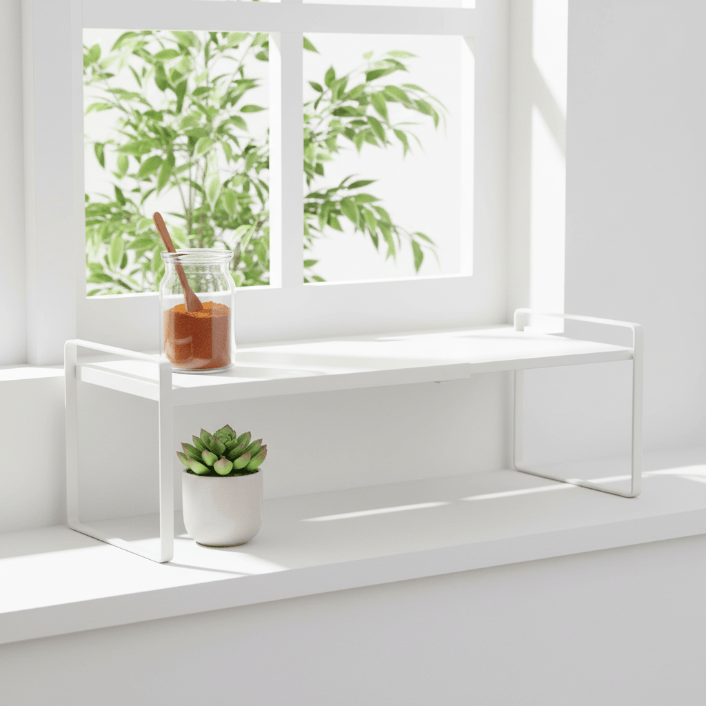 TEMU Estante de Cocina Extensible, de Estante para Gabinete, Organizador de Encimera Rectangular Extensible, que los Artículos se Caigan, Telescópico