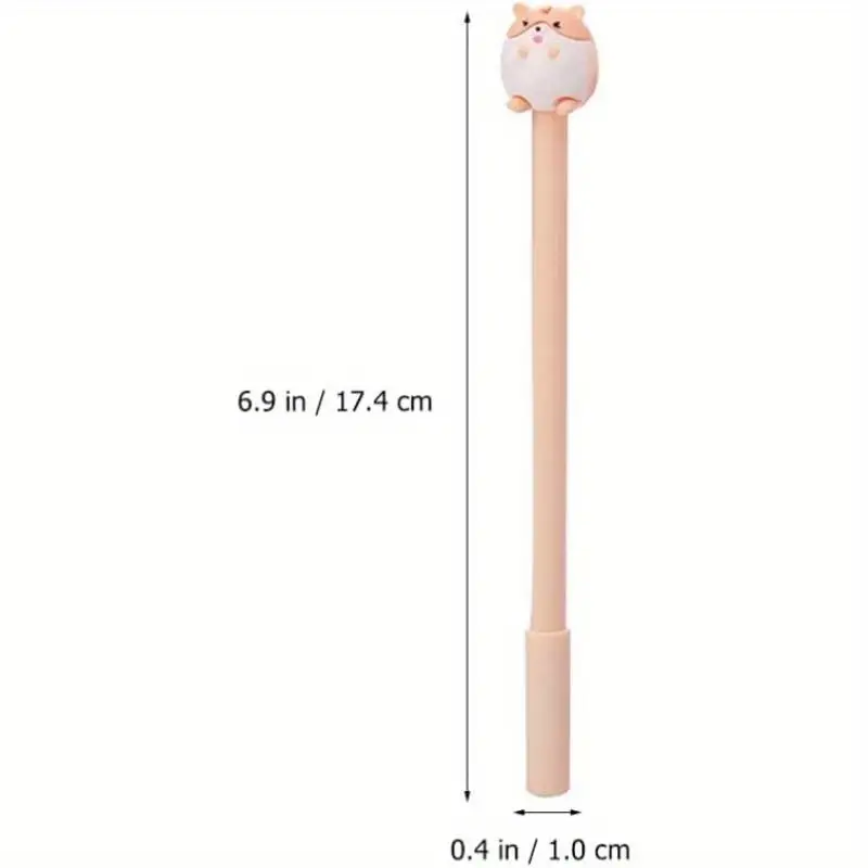 set of 24 adorable hamster themed pens made of plastic featuring a cartoon hamster design ballpoint pens are writing and are suitable for students offices and home stationery needs in assorted styles Product details 1
