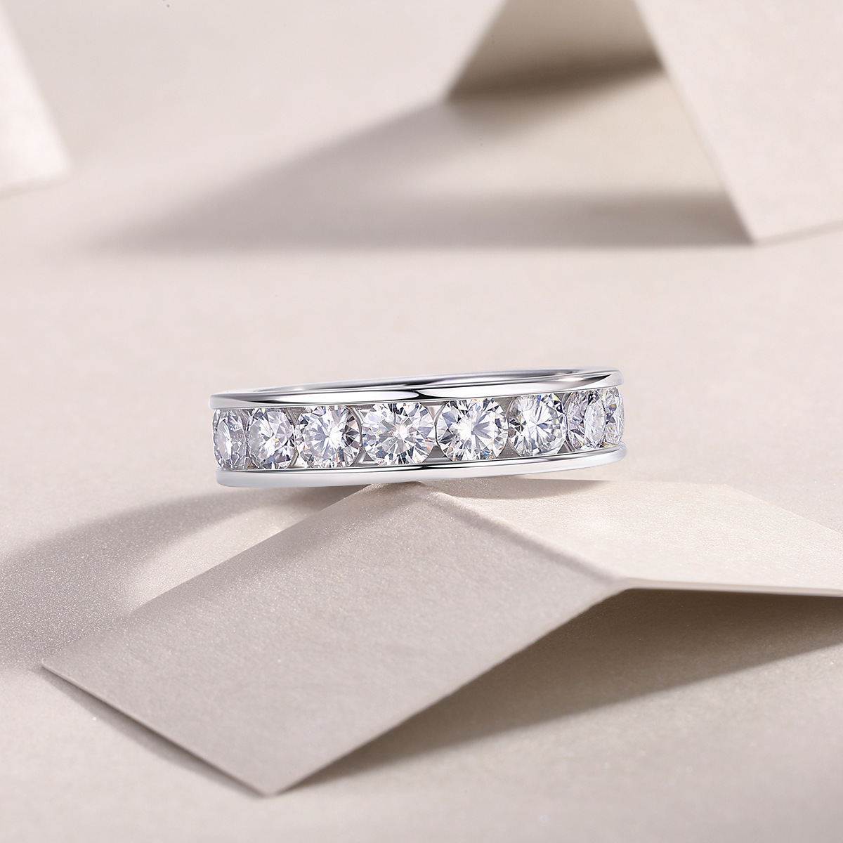 Fashion S925 Silver Ring for Women, Moissanite Design