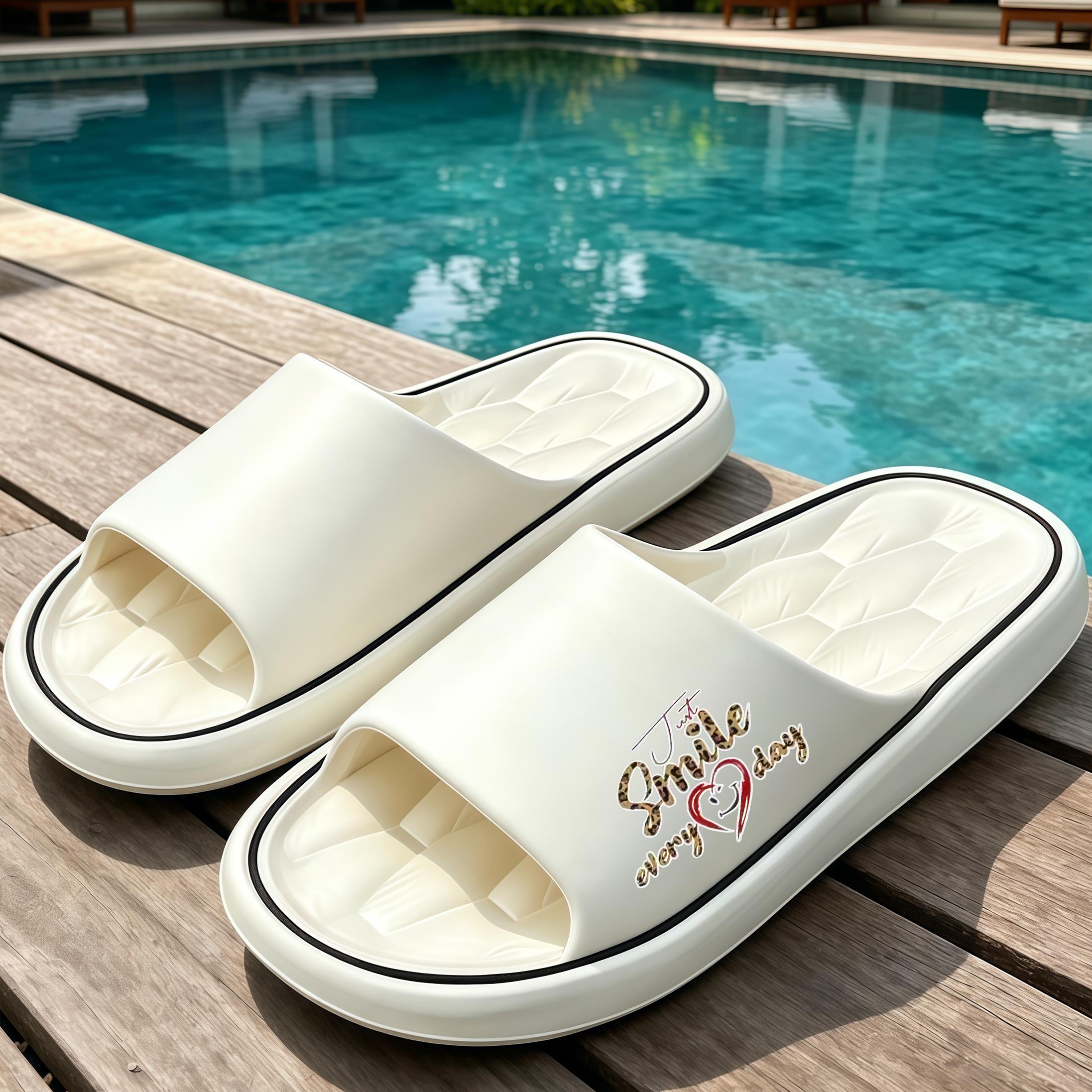 TEMU Fashionable And Versatile Unisex Couple's Flip-flops Suitable For Indoor And Outdoor Wear. Comfortable, Lightweight, And Non-fatiguing For Long-