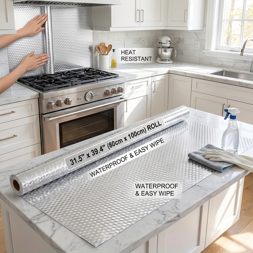 frühlingsputz ] ölbeständiger aluminiumfolien aufkleber