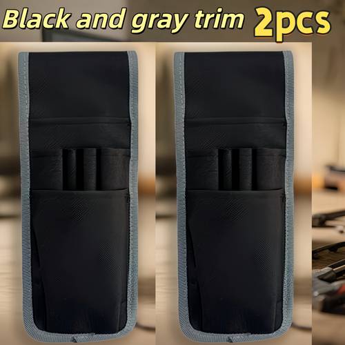two convenient adjustable tool belts with pencil bags sturdy and durable against wear specifically designed for electricians featuring multiple compartments a detachable pencil case and tool slots for pens suitable for office outdoor