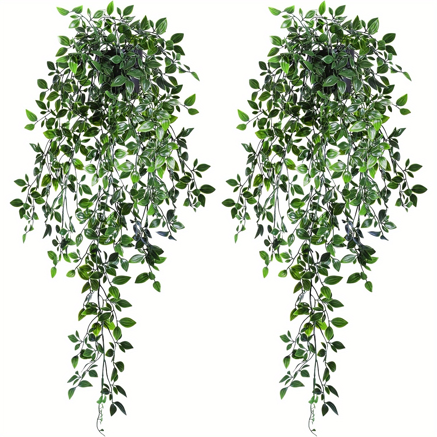 

1 pc/2 pcs Plantes Artificielles de Haute Qualité à Suspendre Fleurs Artificielles - Parfaites pour la Décoration Intérieure et Extérieure ! Décor Maison, Décor Mariage - Conteneurs Non