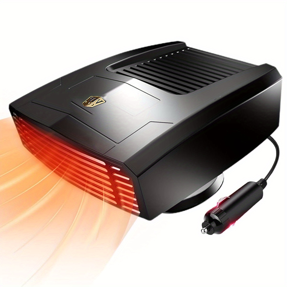 1  heating & defogging portable car heater and de-  - 12v   heater with 360° rotating base, car plug powered, quick preheating, compact & lightweight for cars, trucks, suvs,, campers, motorhomes -   &  , car plug plug-in, abs & metal construction, ideal for frost & fog removal, vehicle  , heater portable, battery operated heater, usb heater, heater for bedroom, battery heater 0