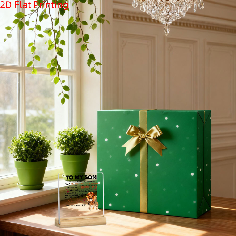 TEMU 2d Flat, 2d Inspirational Decoration, A Commemorative Gift From Parents To Children, Suitable For Office, Bedroom, Living Room - A Perfect