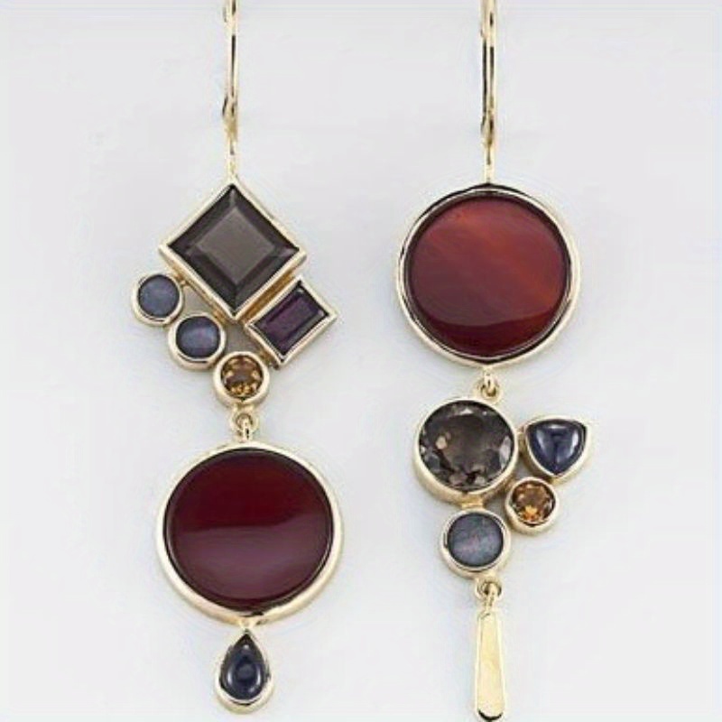 Banquet, Wedding, High-end Geometric Earrings Asymmetrical Earrings Valentine's Day Gifts