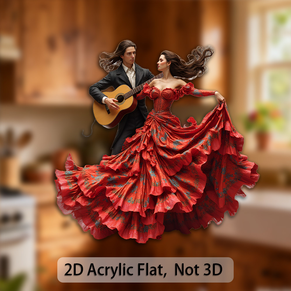 red flamenco dress sold on Temu United States