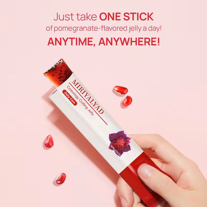 10 sticks cutting jelly by 1200mg pomegranate flavor skin support plant based ingredients contains wheat 2 years ideal for gift christmas Product details 6