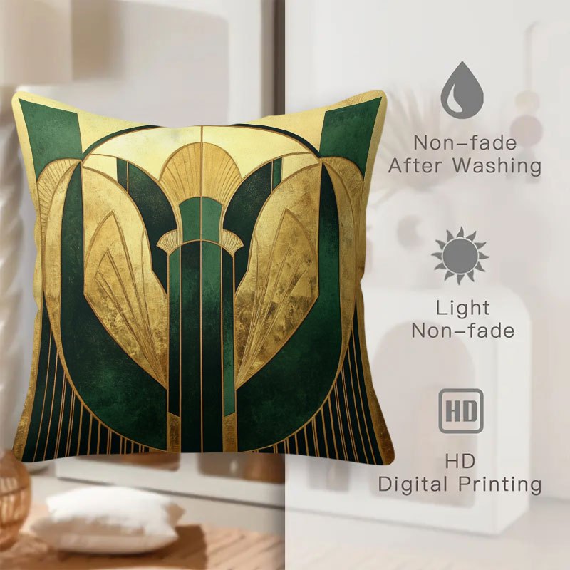 TEMU 1pc Short Plush Decorative Single-sided Print Fabric Pillowcase, Patterned Cushion Cover Hand Washable And Machine Washable 45x45cm Suitable For