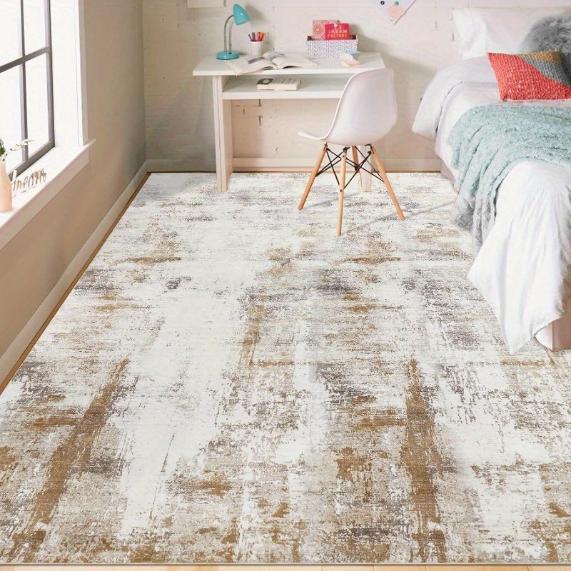 TEMU 1pc Washable Rugs For Living Room 200x290cm Large Area Rug Abstract Bedroom Carpet Non Slip Soft Carpet For Bedroom Dining Room