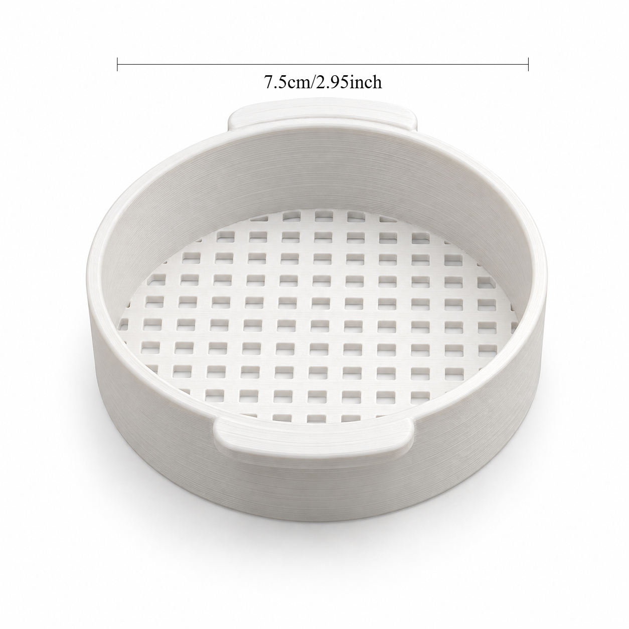 TEMU 75mm , Round Draining Mesh Lid, Stackable Portable Filtration Accessory, Kitchen Countertop Storage Cleaning Aid, Thanksgiving Christmas Goodies