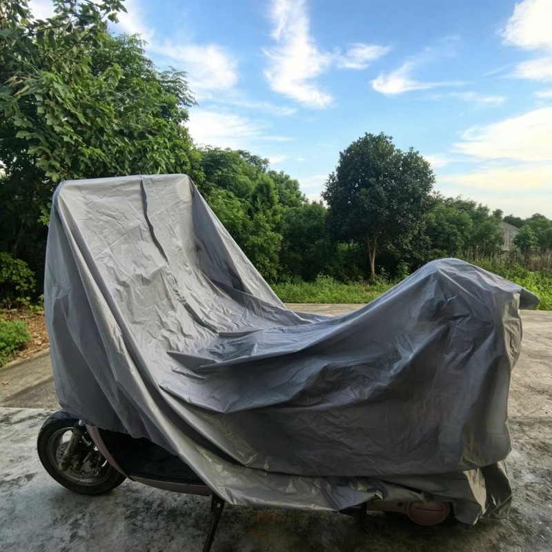 TEMU Motorcycle Peva Cover, Universal Scooter Cover, Fits Home Motorcycles And Scooters. Suitable For Indoor And Outdoor Use
