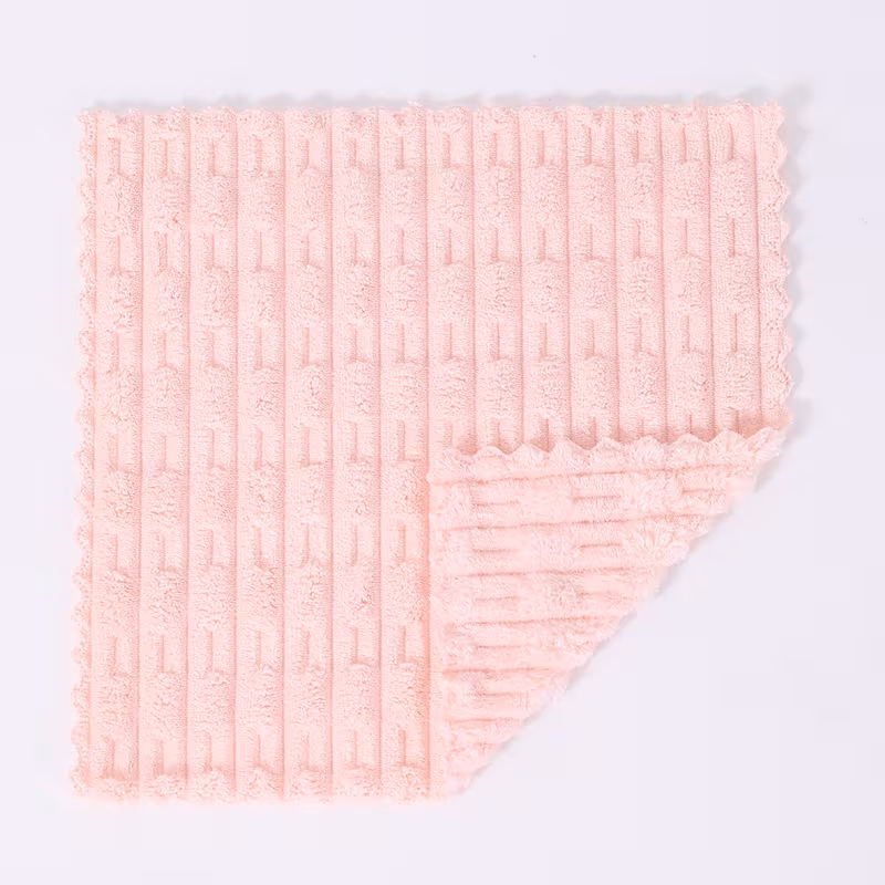 set of 5 thickened ultra fine microfiber cleaning cloths absorbent and soft versatile for home use do not shed are reusable and are perfect for sinks stoves pots etc an essential item for kitchen cleaning Product details 5
