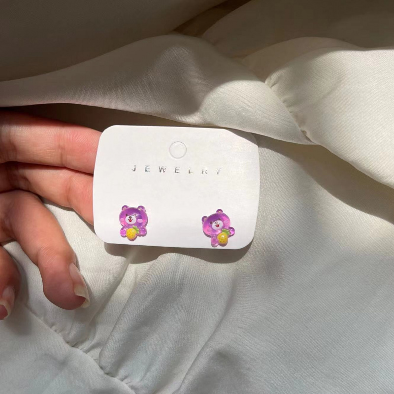 4 Pack Color-Changing Sun Bear Earrings