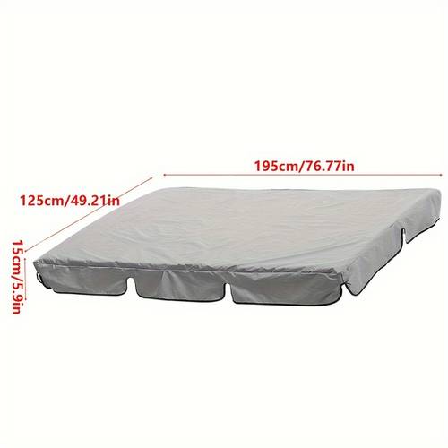 uv protective waterproof swing canopy adjustable sun shade with breathable mesh durable plastic frame 195x125cm for outdoor garden patio stroller shade
