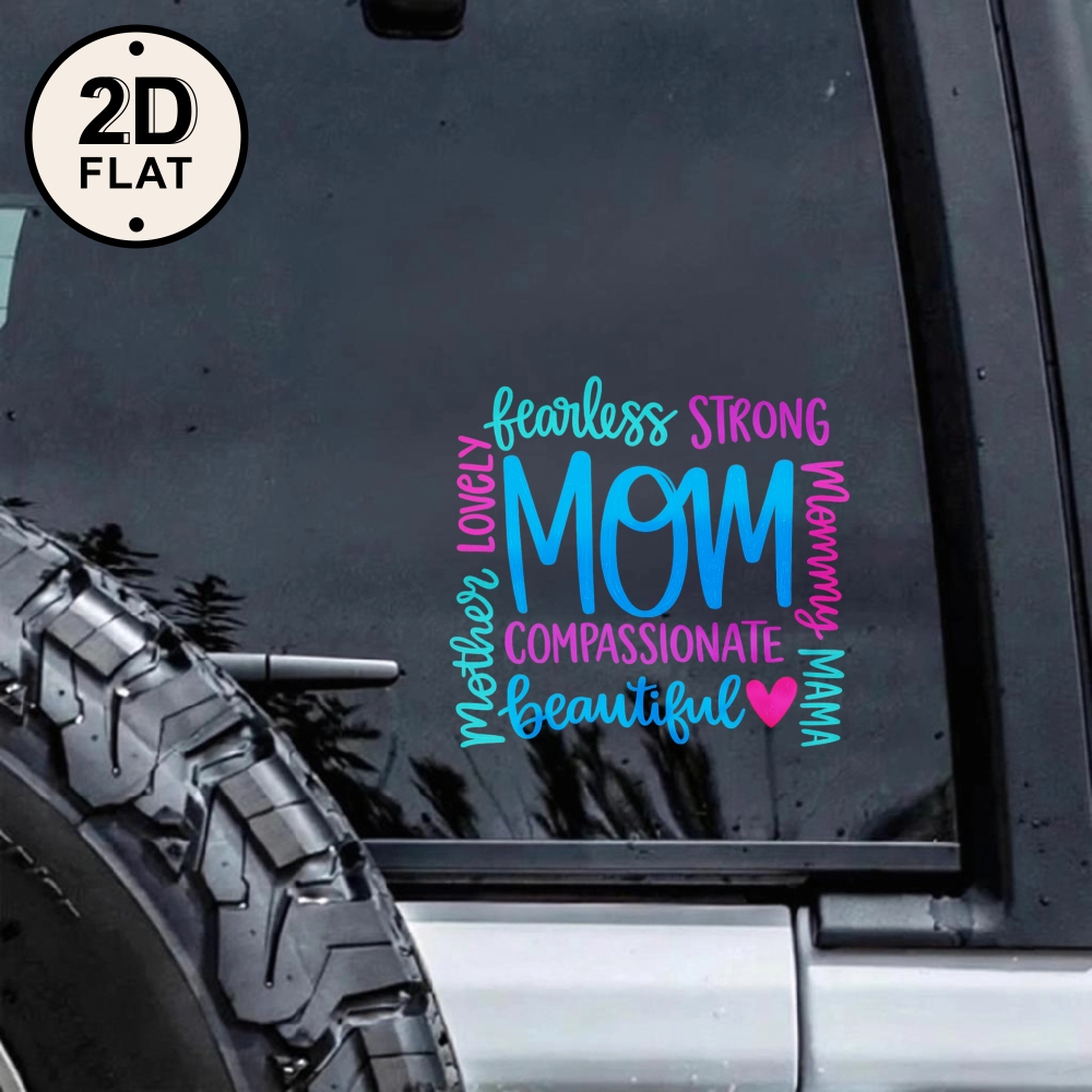 Car Stickers And Decals, Car Window Decals Vinyl, Fearless Compassionate Beautiful Mother Lovely Mama, , Funny Bumper Stickers(1pc)