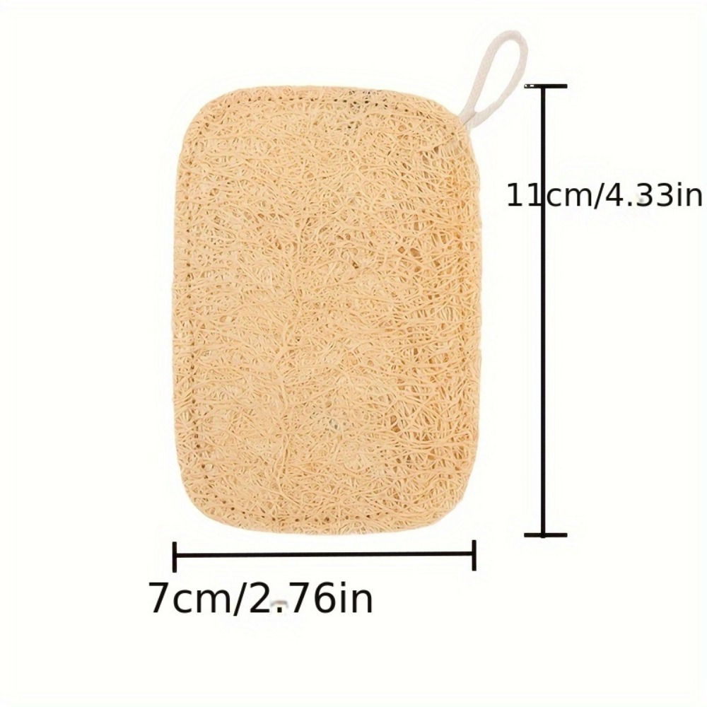 5pcs natural loofah exfoliating body scrubbers versatile for face   bathroom cleaning high quality plant   christmas gift details 3