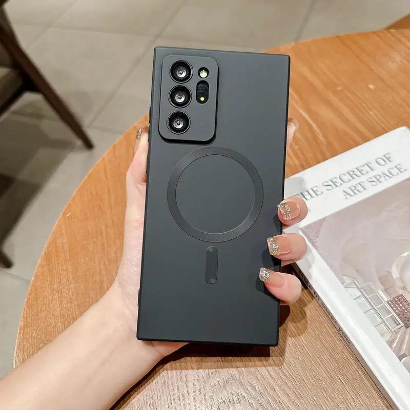 phone case for galaxy note20 for   phone luxury magnetic solid color all inclusive protection soft tpu phone case