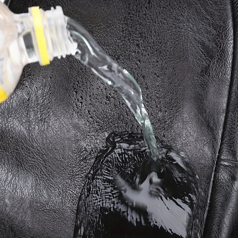 [PU Men's Bag] Soft PU Men's Chest Bag | Simple Casual Business Crossbody Bag with Earphone Hole