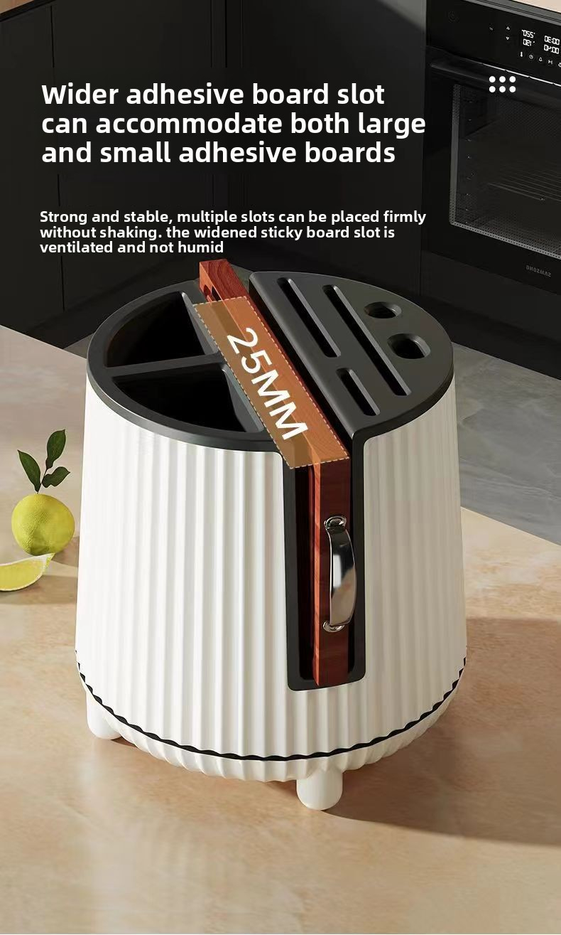 kitchen storage rack multi functional organizer knife and cutting board holder home kitchenware storage artifact no drilling required mobile Product details 2