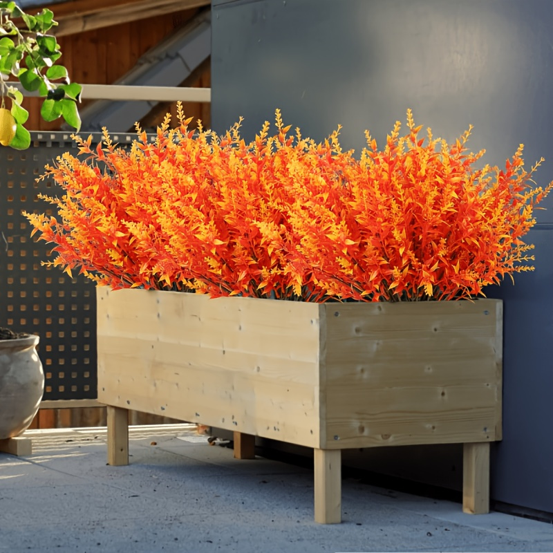 Waipfaru Künstliche Herbstblumen – 12 Bündel UV-beständige Petunien Für Außendekoration, Terrasse & Balkon