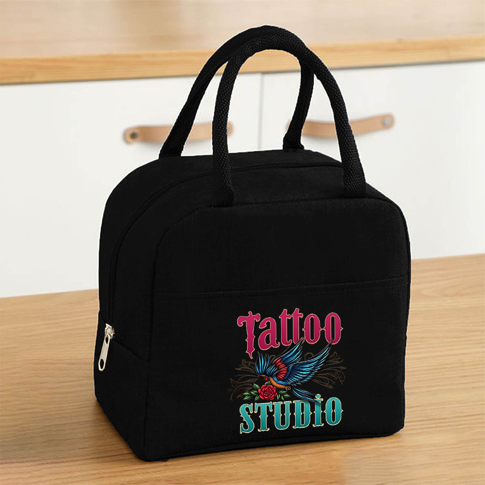 TEMU 1pc Rose And Bird Lightweight Insulated Lunch Bag To Temperature For , Safe For Non-food Contact